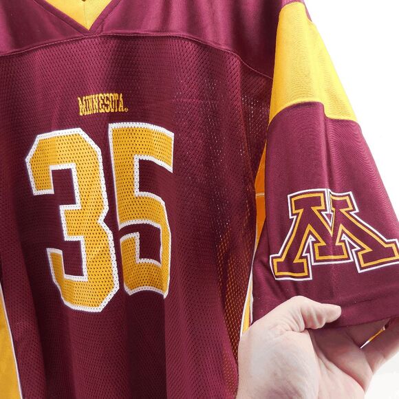 University of Minnesota Gold Gohpers ProEdge Jersey Mens XL Maroon & Gold EUC - Picture 4 of 6